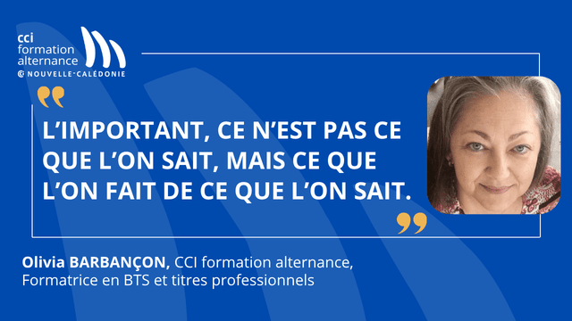 Portrait Olivia BARBANÇON - Formatrice au CFA