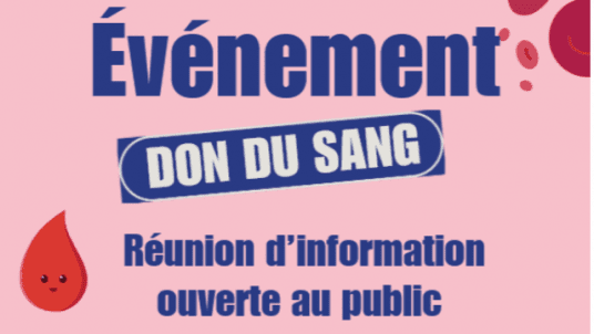 Invitation à la réunion d’information sur le don du sang 