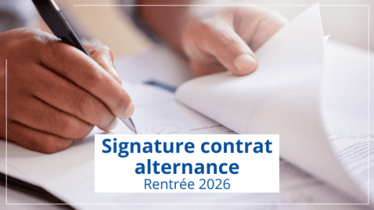 Signature des contrats d'alternance pour la rentrée 2026