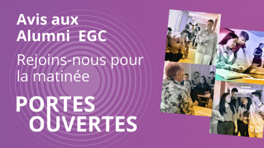 Alumni  viens animer l'atelier partage d'expérience ou entreprenariat lors de la matinée portes ouvertes ! 