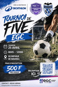 Tournoi de foot EGC 5 vs 5 – Inscriptions ouvertes ⚽️