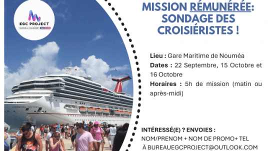 Sondage Croisiériste EGC PROJECT